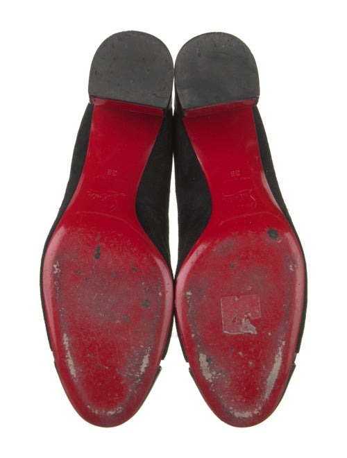 Christian Louboutin Suede Cutout Accent Pumps