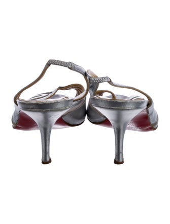 Christian Louboutin Leather Slingback Pumps