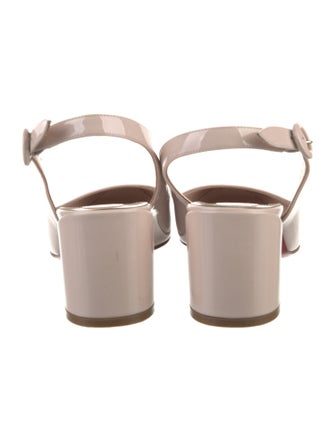 Christian Louboutin Patent Leather Slingback Pumps