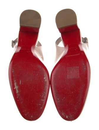 Christian Louboutin Patent Leather Slingback Pumps