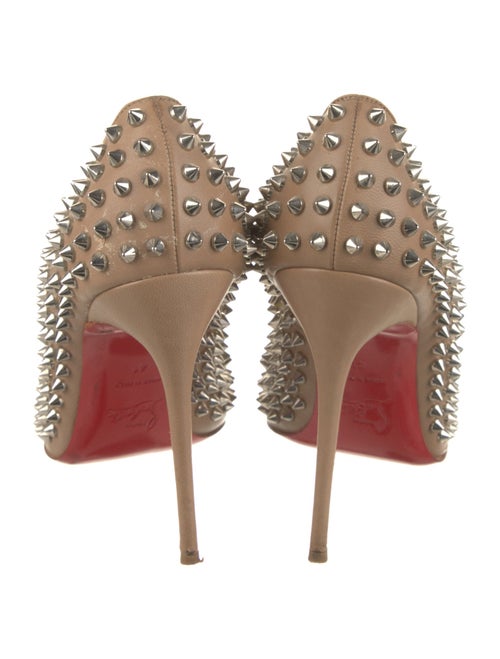 Christian Louboutin Spike Accents Leather Pumps