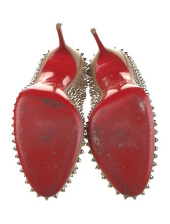 Christian Louboutin Spike Accents Leather Pumps