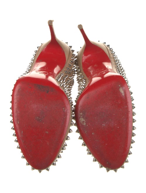 Christian Louboutin Spike Accents Leather Pumps