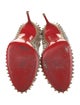 Christian Louboutin Spike Accents Leather Pumps