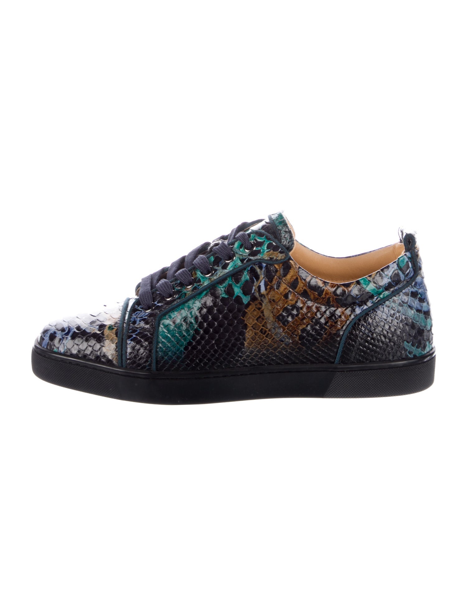 Christian Louboutin Snakeskin Animal Print Sneakers
