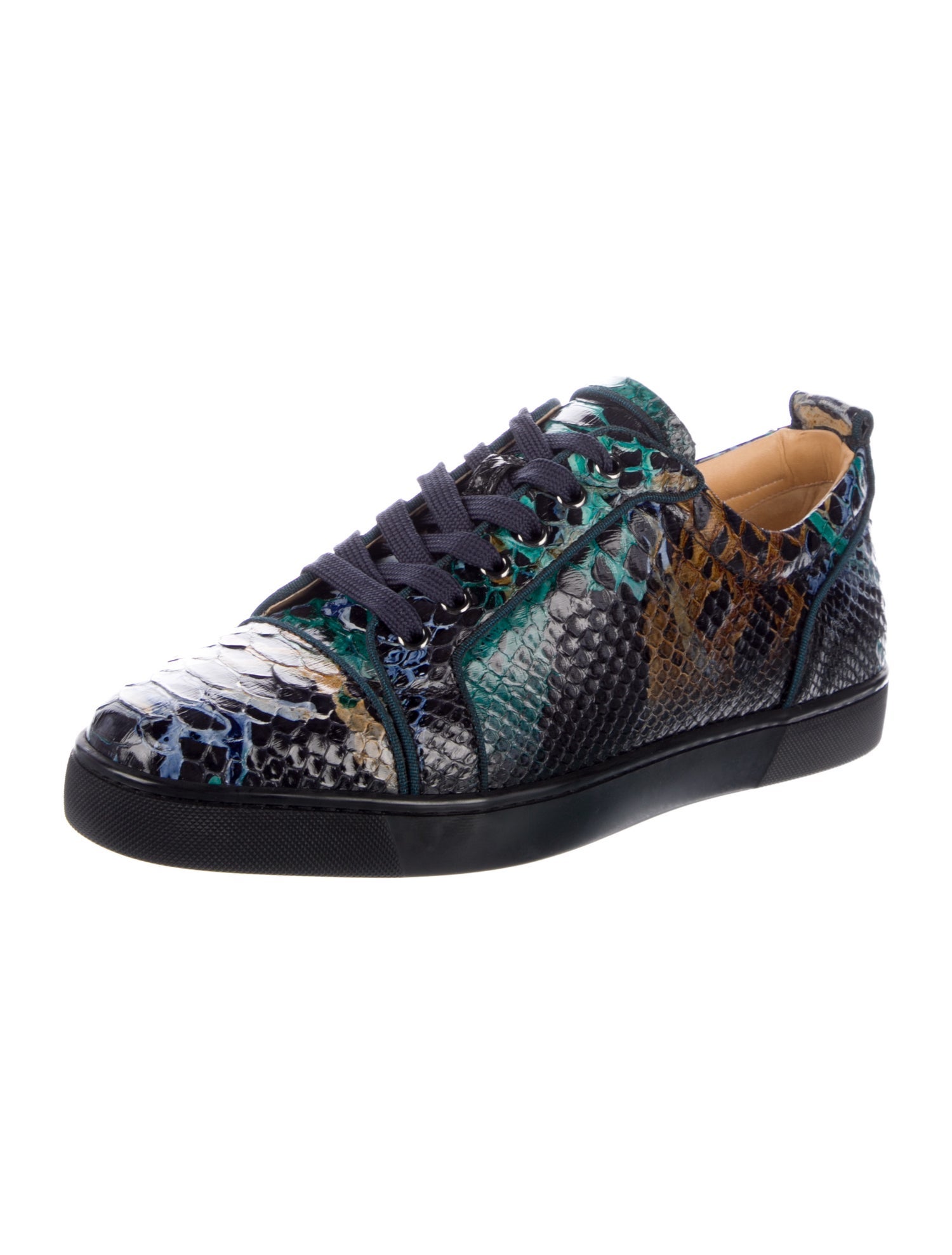 Christian Louboutin Snakeskin Animal Print Sneakers