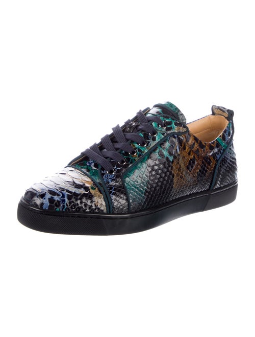 Christian Louboutin Snakeskin Animal Print Sneakers