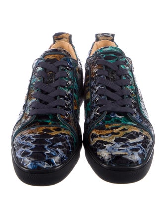 Christian Louboutin Snakeskin Animal Print Sneakers