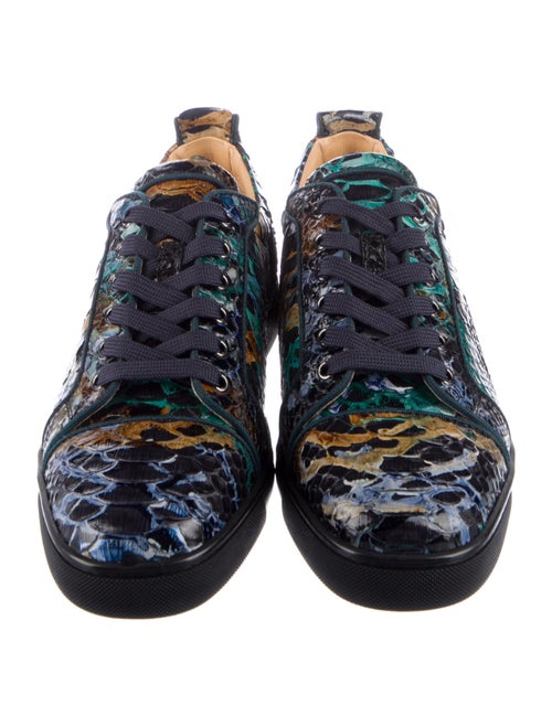 Christian Louboutin Snakeskin Animal Print Sneakers