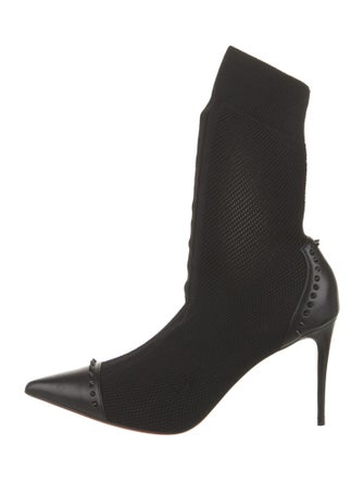 Christian Louboutin Spike Accents Studded Accents Sock Boots