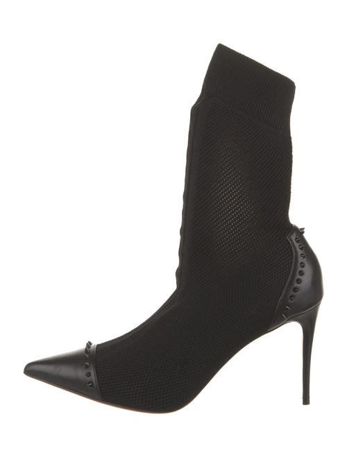 Christian Louboutin Spike Accents Studded Accents Sock Boots