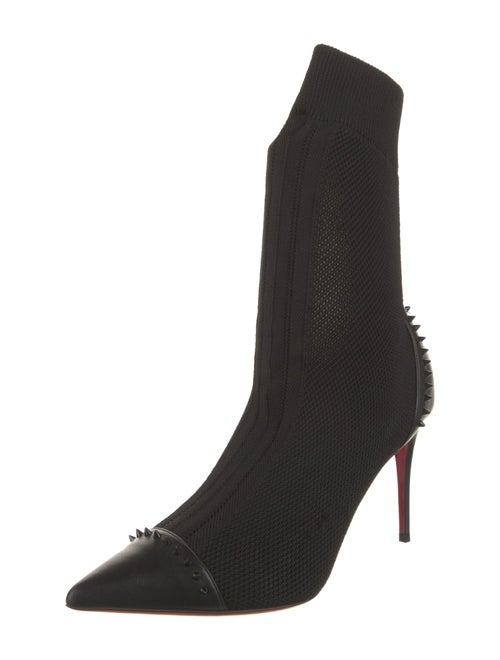 Christian Louboutin Spike Accents Studded Accents Sock Boots
