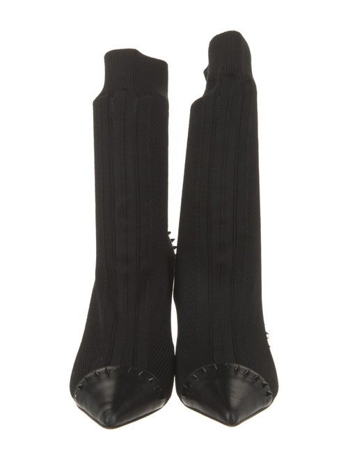 Christian Louboutin Spike Accents Studded Accents Sock Boots