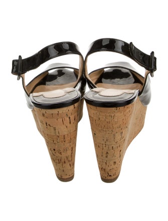 Christian Louboutin Patent Leather Slingback Pumps