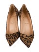 Christian Louboutin Suede Animal Print Pumps