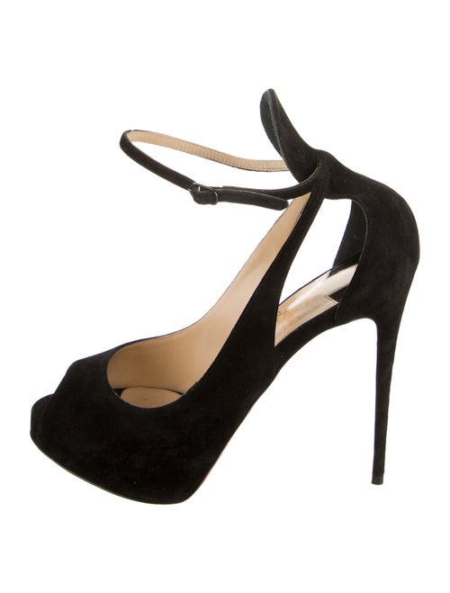 Christian Louboutin Suede Slingback Pumps