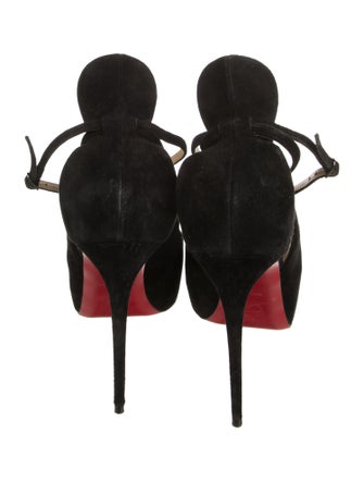 Christian Louboutin Suede Slingback Pumps