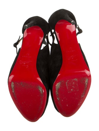 Christian Louboutin Suede Slingback Pumps