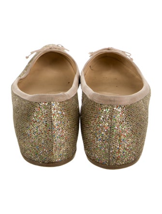 Christian Louboutin Glitter Glitter Accents Ballet Flats