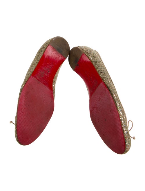 Christian Louboutin Glitter Glitter Accents Ballet Flats