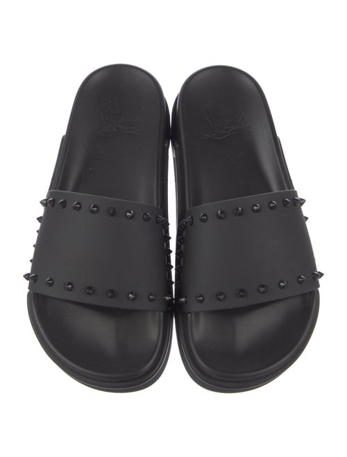 Christian Louboutin Super Pool Spike Accents Slides