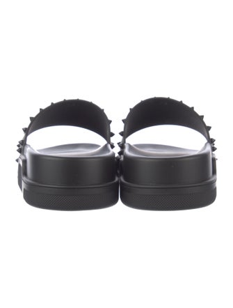 Christian Louboutin Super Pool Spike Accents Slides