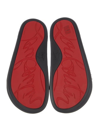 Christian Louboutin Super Pool Spike Accents Slides