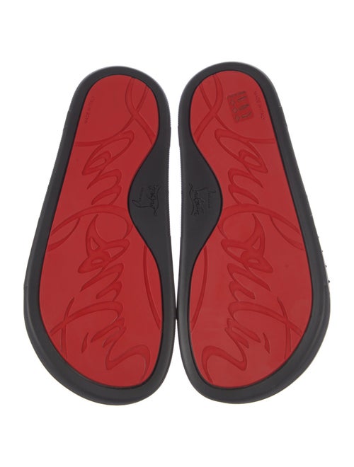 Christian Louboutin Super Pool Spike Accents Slides