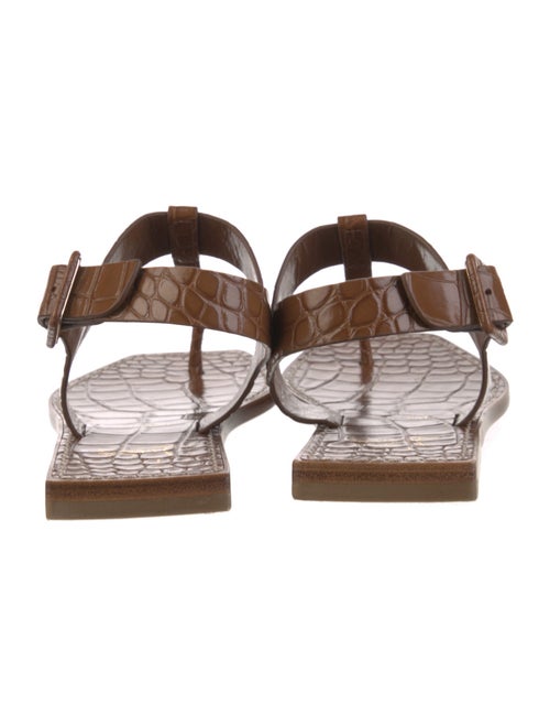 Christian Louboutin Embossed Leather Slingback Sandals