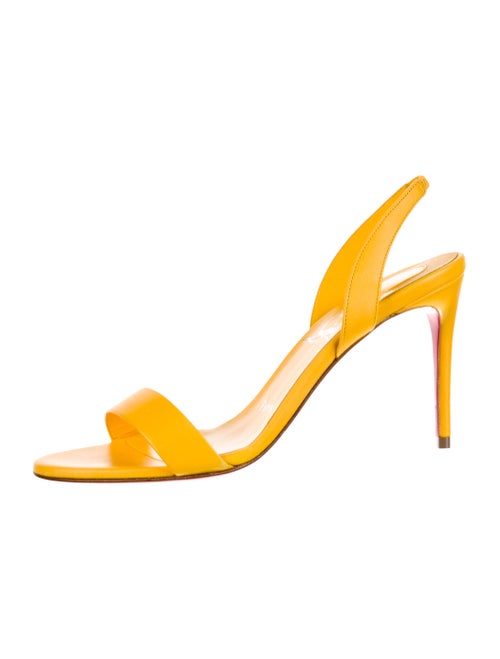 Christian Louboutin Leather Slingback Sandals