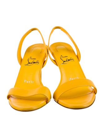 Christian Louboutin Leather Slingback Sandals