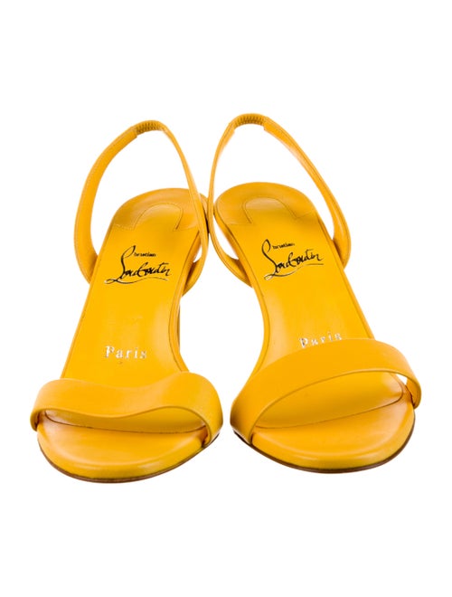 Christian Louboutin Leather Slingback Sandals