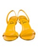 Christian Louboutin Leather Slingback Sandals