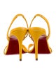 Christian Louboutin Leather Slingback Sandals