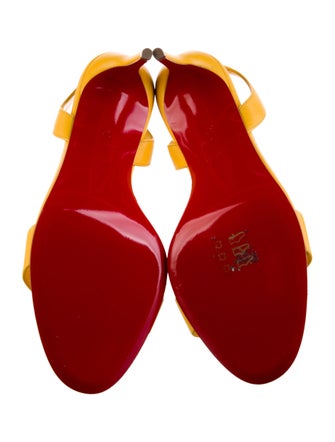 Christian Louboutin Leather Slingback Sandals