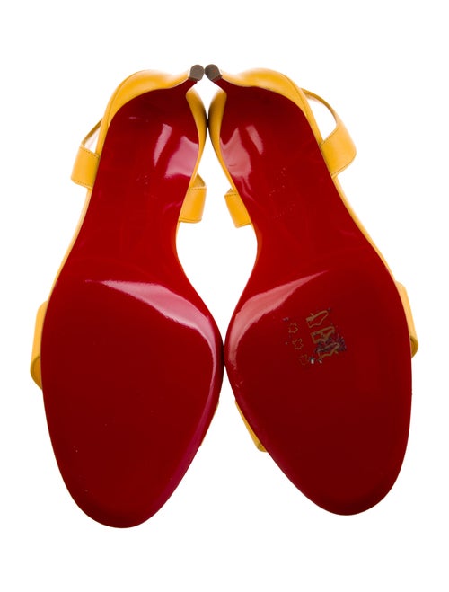 Christian Louboutin Leather Slingback Sandals