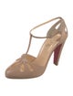 Christian Louboutin Leather T-Strap Pumps