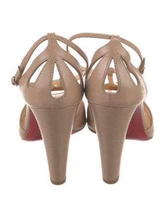Christian Louboutin Leather T-Strap Pumps