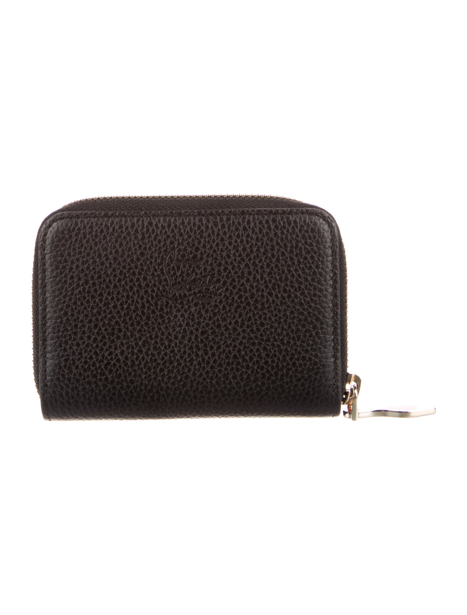 Christian Louboutin Spike Accents Leather Coin Pouch