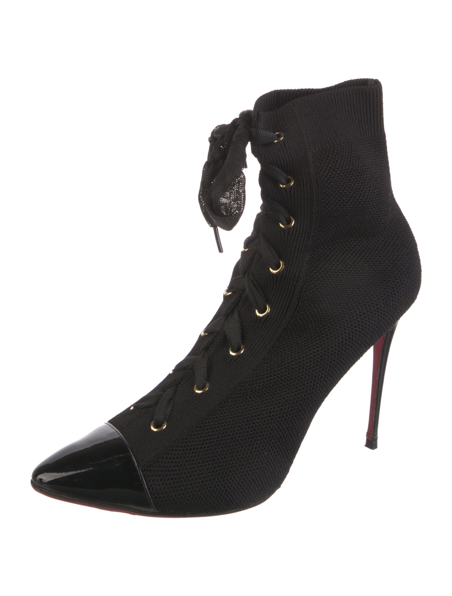 Christian Louboutin Leather Trim Embellishment Pumps