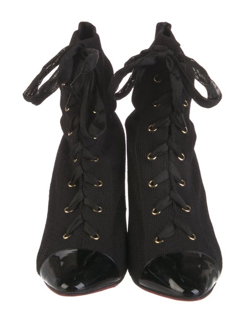 Christian Louboutin Leather Trim Embellishment Pumps