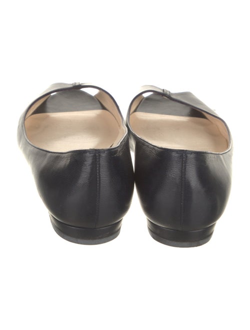 Christian Louboutin Leather Animal Print Ballet Flats