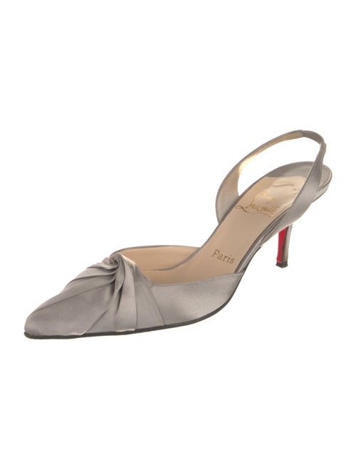 Christian Louboutin Satin Slingback Pumps
