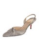 Christian Louboutin Satin Slingback Pumps