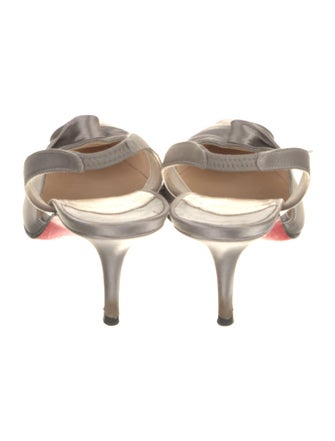 Christian Louboutin Satin Slingback Pumps