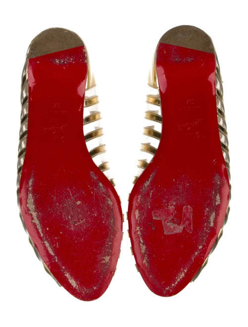 Christian Louboutin Leather Printed Flats