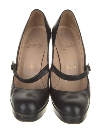 Christian Louboutin Leather T-Strap Pumps