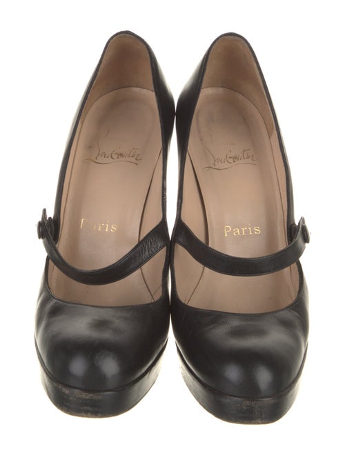 Christian Louboutin Leather T-Strap Pumps