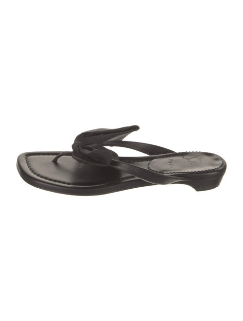 Christian Louboutin Leather Printed Slides