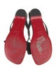 Christian Louboutin Leather Printed Slides